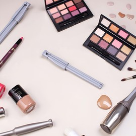 Gray 3 in 1 Eyebrow Pencil Sharpener, Eye Pencil Sharpener, Duckbill-Shape Eyebrow Sharpener Auxiliary Tool for Waterproof Peel Off Brow Pencils for Beginners and Professional, Eyebrow Color