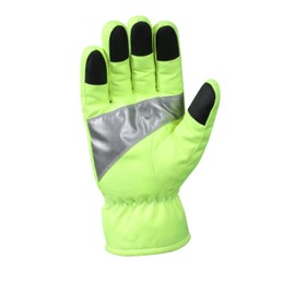 Rothco Safety Green Gloves with Reflective Tape, Medium