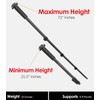 Professional Black 72" Monopod/Unipod (Quick Release) for Sony Cyber-Shot DSC-HX400