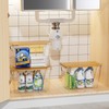 Delamu Acrylic Trash Bag Holder, 2 Pack Stackable Garbage Holder