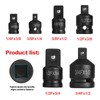 WiMas 6 Pieces Impact Socket Adapter Reducer, Impact Socket Adapter