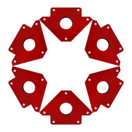 50 LB Welding Magnet-6 Pieces of Magnetic Welding Holder,Arrow Welding Magnets and Clamps,Arc Welding Electrode Holder 45,90,135 Degree Angle Magnet Welding Accessories,6pcs