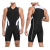 Santic Men's Triathlon Suit Sleeveless Skinsuit Wetsuit Quick Dry Swim