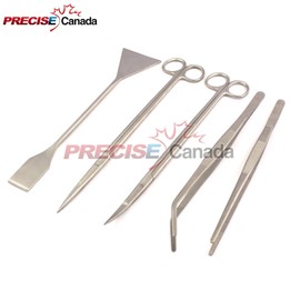 Precise Canada: Aquarium Tools Kit 5 in 1 Stainless Steel Fish Tank Aquatic Plant Tweezers Scissor Spatula Sets