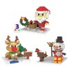 Toysmith Christmas Mini Blocks 3-Pack Bundle – Build Santa, Snowman,