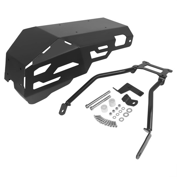 Worldmotop Aluminum Engine Skid Plate Compatible with Suzuki V-Strom 1050