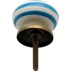 Nicola Spring Ceramic Cupboard Drawer Handle Knobs - Stripe Design