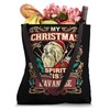 Havanese My Christmas Spirit Dog Santa Claus Elf Reindeer Tote