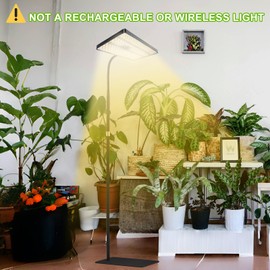 yadoker Grow Light for Indoor Plants,286 LEDs Full Spectrum Standing Plant Grow Light with 4H/8H/12H Timer,10-Level Brightness, 51" Adjustable,Flow Grow Lamp for Tall Large Indoor Plants