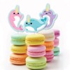Narwhal Girl - Dessert Cupcake Toppers - Under The Sea