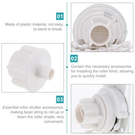 ifundom 28mm Roller Blind Clutch for Exterior Tube Roller Shade Clutch Replacement Spares Parts Repair Kit Complete with Metal Brackets, Bead Chain