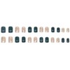 RikView Square Press on Nails Short Fake Nails Green Nails