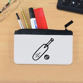 Azeeda 'Cricket Bat & Ball' Pencil Case (PC00032178)