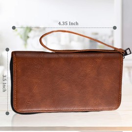 Passport Holder Travel Wallet Organiser for Family,Passport Wallet,Large Capacity Organiser RFID Travel Document Holder Essentials,Business Cards,Credit Cards for Women and Men Travel Purse