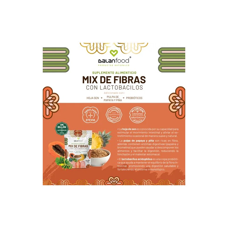 Fibra Lactobacilos | Detox Natural I Mix De Fibras
