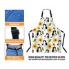BGBDEIA Cartoon Cat and Sunflower Chefs Apron, Cooking and Baking