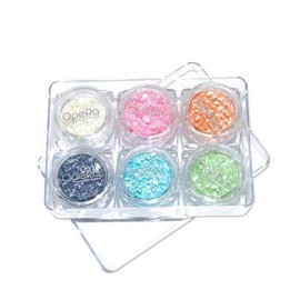 (Nailnara) OpeRa Color Mother-of-Pearl Powder 6-Piece Set (S2113727) / (네일나라)OpeRa 칼라 자개가루 6종세트 (S2113727)