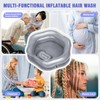 Inflatable Shampoo Basin for Bedridden, Elderly & Disabled - Petal-Shape