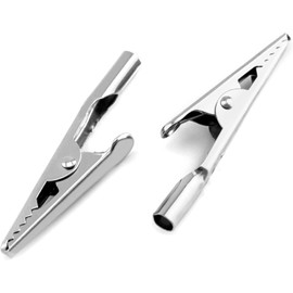 Crocodile Clips, Pack of 200 10A Alligator Clips Made of Metal, Antistatic Accessories, Electrical Test Clamps, Grab Clips for Laboratory and Electrical Test Work