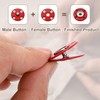 uxcell 10 Sets Sewing Snap Buttons, 10mm Invisible Press Studs