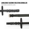 Pferdelinis Bridle Reins for Horses, Rubberised, Durable Reins in Black