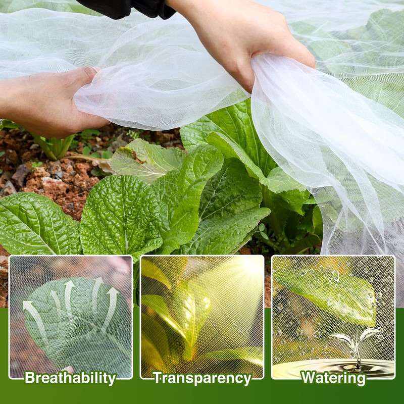 10 X 50FT Garden Mesh Netting Barrier,Fruit Tree Plant Netting