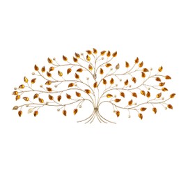 Deco 79 Metal Tree Wall Decor, 35" x 2" x 16", Silver