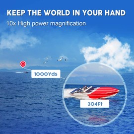 10x42 Binoculars for Adults - Professional HD Roof BAK4 Prism Lens Binoculars for Bird Watching, Hunting, Travel, Sports, Cruise, with Carrying Bag (1.1Lbs)