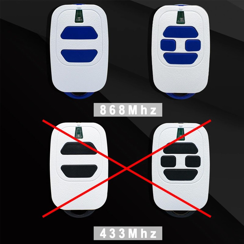 Selridasia Garage Door Remote Control Transmitter Replacement for 868.3MHz DEA