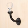 Mgoodoo 1pc Round Crystal Wall Coat Hat Hook Tieback Curtain