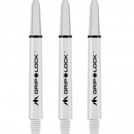 Mission Darts GripLock Dart Shafts| Tough Durable Nylon Stems | Medium, White, 5 Sets of 5 Shafts (5XS1064)