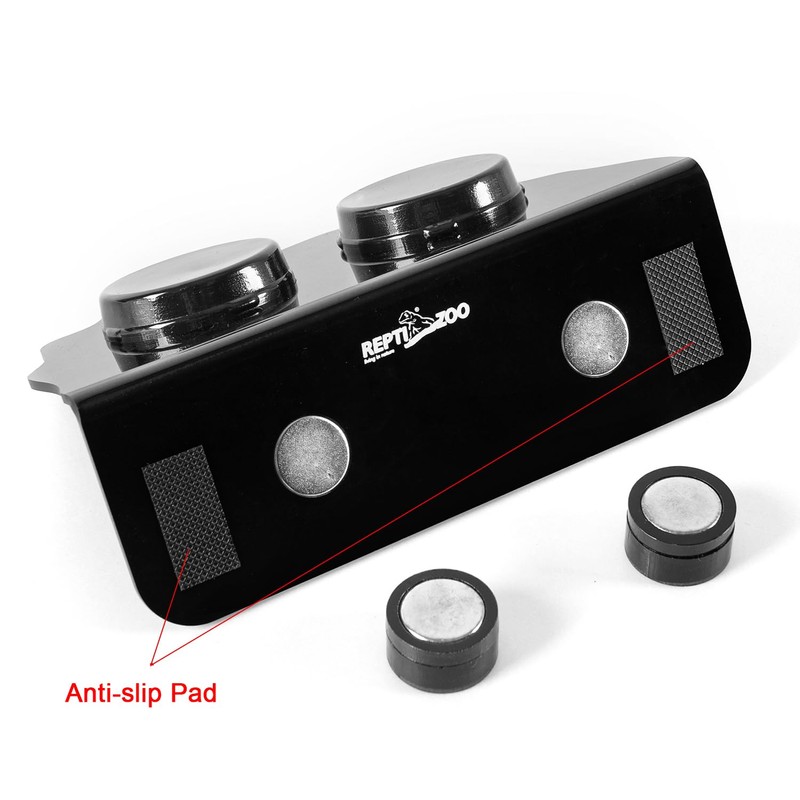 REPTI ZOO Magnetic Gecko Feeding Ledge, Acrylic Aboreal Feeding Ledge