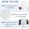 100 Sheets Microwave Kiln Papers 4.7 Inch Round Ceramic Fiber