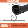 Garage Door Seals Bottom Rubber – 18FT EPDM Weatherproof Seal