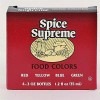 Spice Supreme Food Color 4 Pack Assorted Red Yellow Blue