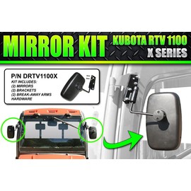 Kubota RTV 1100 (X Series) External Cab Mirror Kit