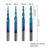 Genmitsu 4pcs 2-Flute Tapered Ball Nose End Mills Tungsten Carbide