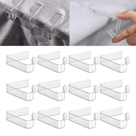 JNGTKL Tablecloth Clips, 12 Pcs Table Cloth Clips, Windproof Picnic Transparent Table Clips For Christmas Home Wedding Party Restaurants Indoor Outdoor Camping, Fsuitability 2-3.5cm Table
