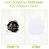 UFURMATE Wall Hole Cover Plate, 6Pcs PVC Plastic Ceiling Cover