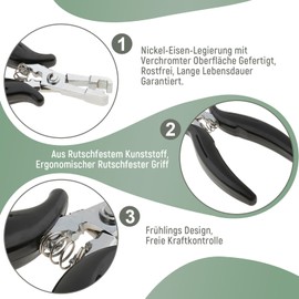 MagiDeal Hair Extension Pliers for Bonding Extensions, Hair Extension Tool, Bonding Pliers, Micro Ring Pliers, Professional Pliers for Extensions, Tape Sealing