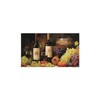 Red Wine Kitchen Rugs Sets of 2, 3D Grapes Farmhouse