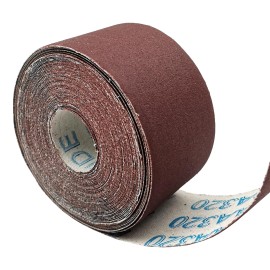 Mfbjxc 320 Grit Sandpaper Roll 2" x 32.8 Feet Emery Cloth Roll Abrasive Sand Paper R