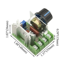 XINGYHENG 5Pcs AC 220V 2000W SCR High Power Electronic Voltage Regulator Module Adjustable Motor Speed Controller Regulation 25A Ultra small LED dimmer with Speed Control Knob