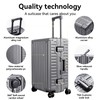 ROAMING Zipperless Luggage Airline Approved with Polycarbonate Aluminum Frame, Lightweight