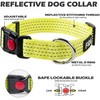 Fida Collar reflectante para perro, collares de nailon con colores