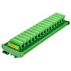 DIN Rail Mount 10A/300V Pluggable Screw Terminal Block Distribution Module