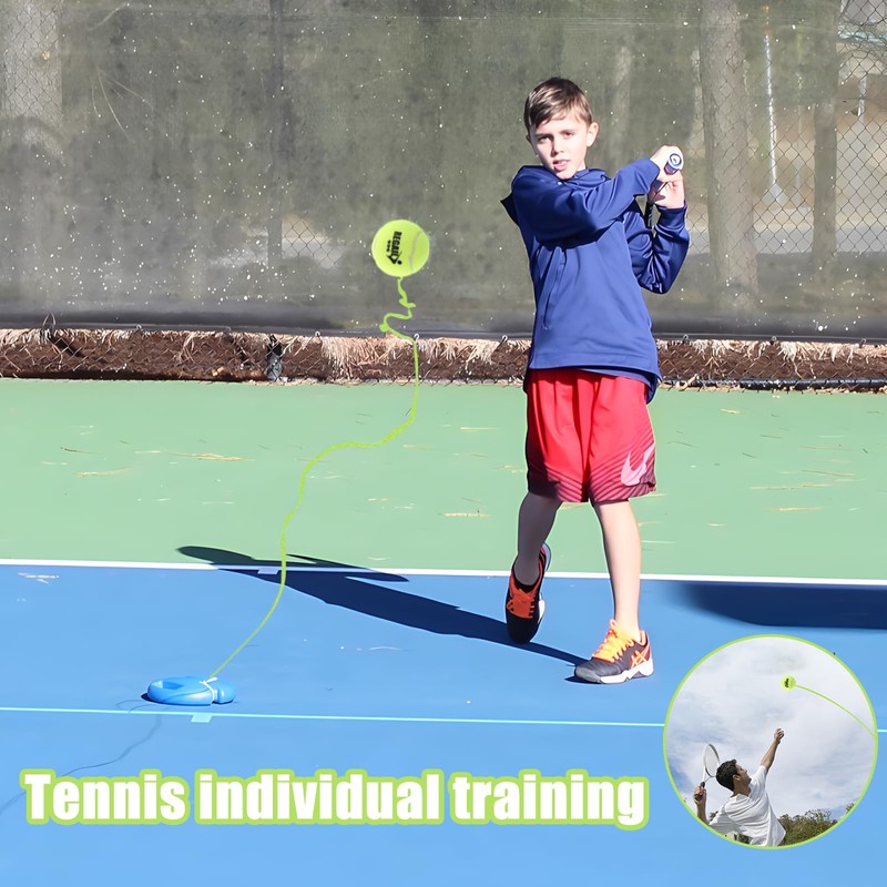 Snowtain 5 Pcs Tennis Ball and String Replacement, Self Practice