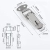 Snap Lock Spring Clasp, Folding Clasp, Pack of 12 Hasp