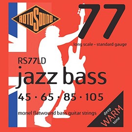 Rotosound RS77LD Jazz Bass Monel Electric Bass 4 String Set (45-105)