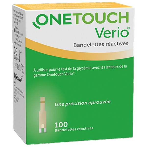 LIFESCAN Diabète OneTouch Verio Bandelettes Réactives Boîte de 100